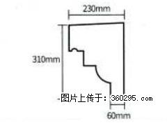 产品分解图型 - 檐口线，型号：SX311-YK-3，规格：230x310mm(3) - 九江三象EPS建材 jj.sx311.cc
